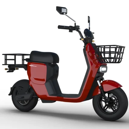 X500 Mid Configuration Version Red City Commuting 45Km Range Electric Motorcycle 48V Electric Motorcycle 800W Powerful Power Electric Motorcycle